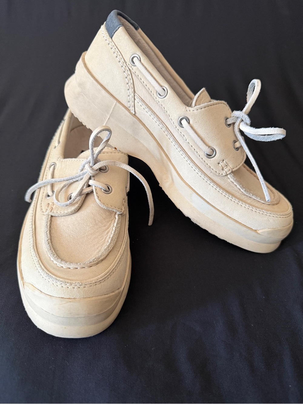 Vintage F9454 Cole Haan Sporting Platform Loafer Boat Shoes - 6 1/2 M
